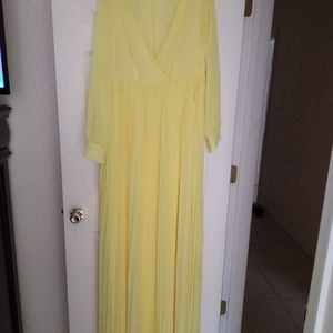 Pleated Flowing Dress